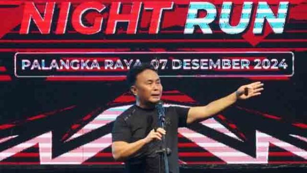 Gubernur Kalteng Hadiri Sabrun Night Run 5K