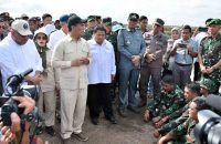 Menteri Pertanian RI Kunker ke Lahan Cetak Sawah di Kecamatan Dadahup