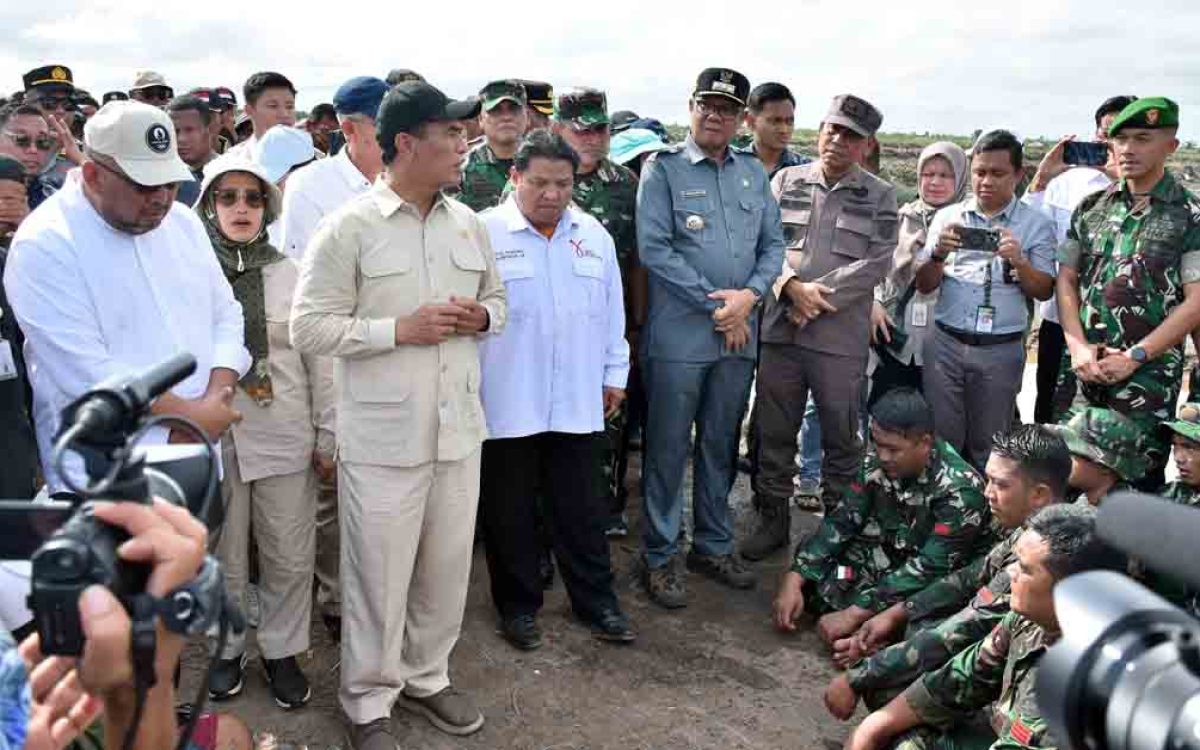 Menteri Pertanian RI Kunker ke Lahan Cetak Sawah di Kecamatan Dadahup
