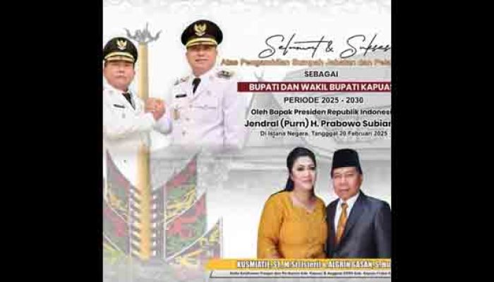 Algrin Gasan: Wiyatno dan Dodo Harus Mampu Wujudkan Kapuas sebagai Kota Air yang Maju