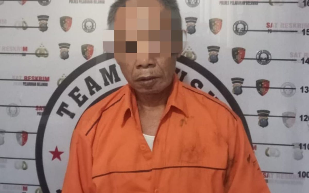 Cabuli Korban Hingga Hamil 5 Bulan, Sat Reskrim Polres Pelabuhan Belawan Tangkap Kakek 62 Tahun