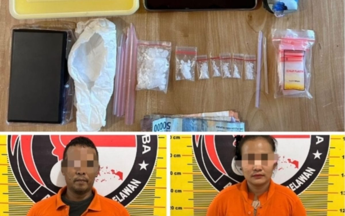 Sat Narkoba Polres Pelabuhan Belawan Tangkap Dua Pengedar Shabu di Mabar Hilir
