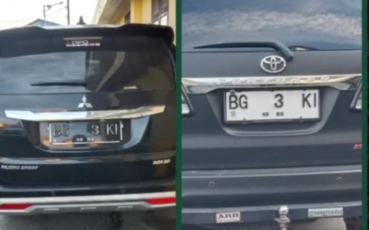 Plat Nopol Kendaraan Kembar, Parkir di Polres Pelabuhan Belawan. Ada yang Mau Ngaku ini Mobil Siapa?