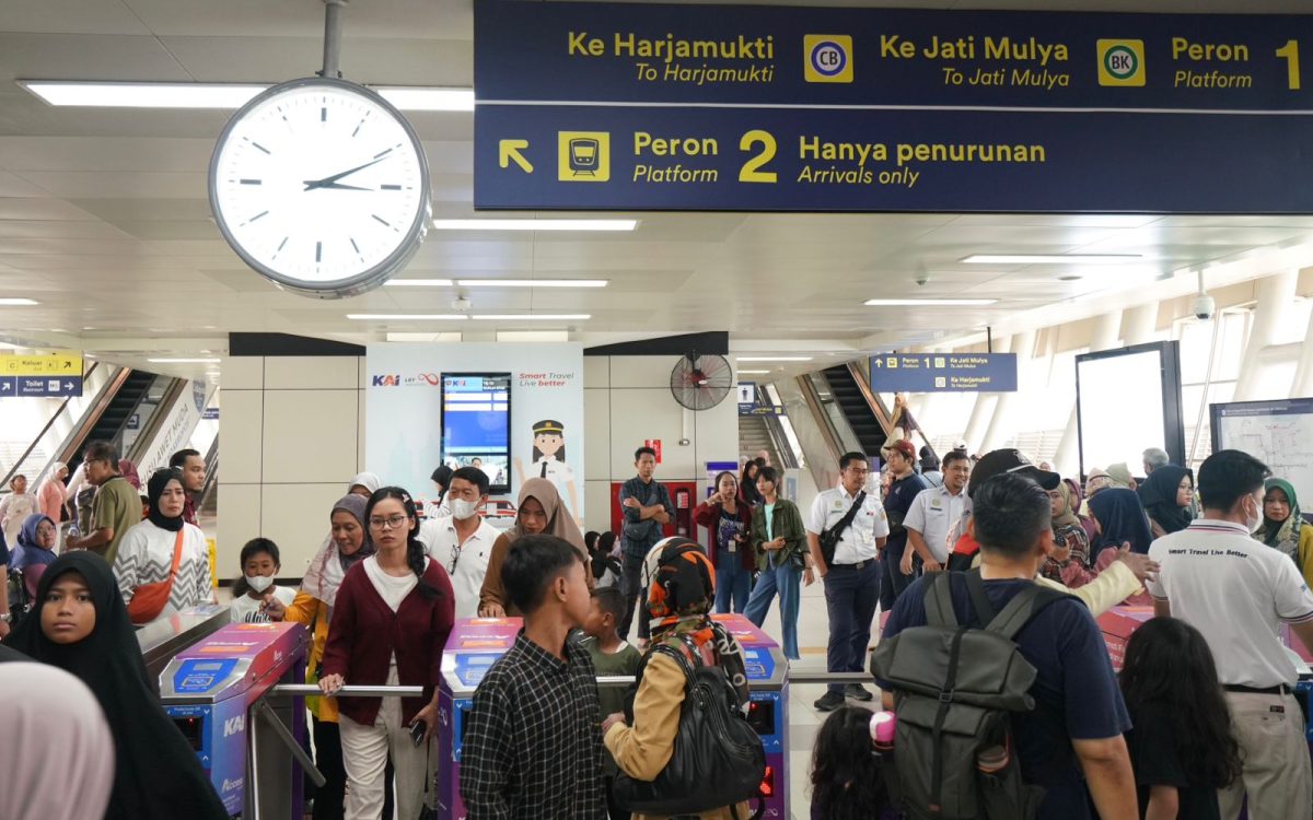 Selama 6 Hari Angkutan Lebaran 2025, Pengguna LRT Jabodebek Naik 21%